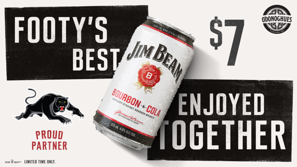 Jim Beam X Penrith Panthers $7 Cans