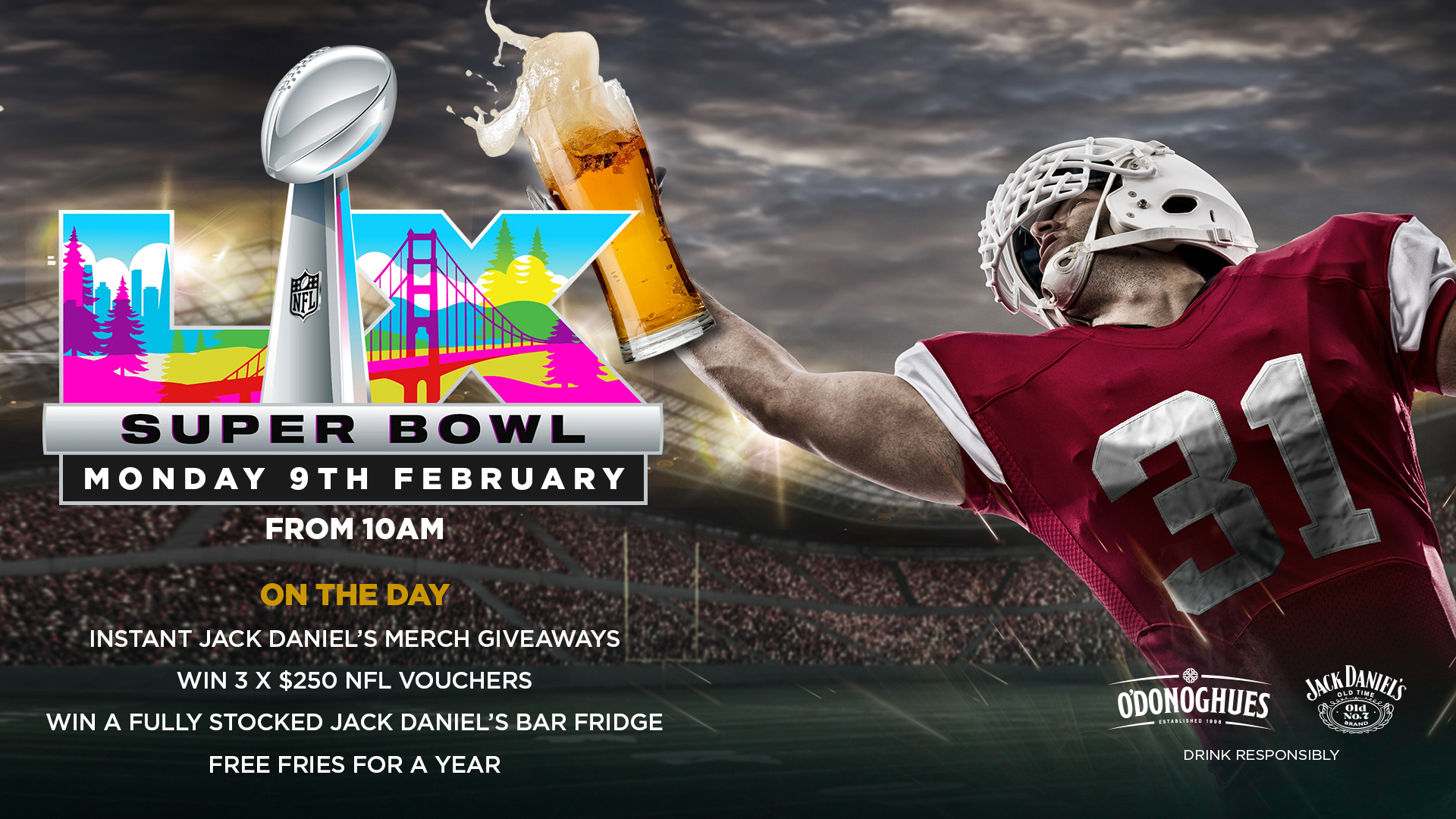 Super Bowl LX at OD’s